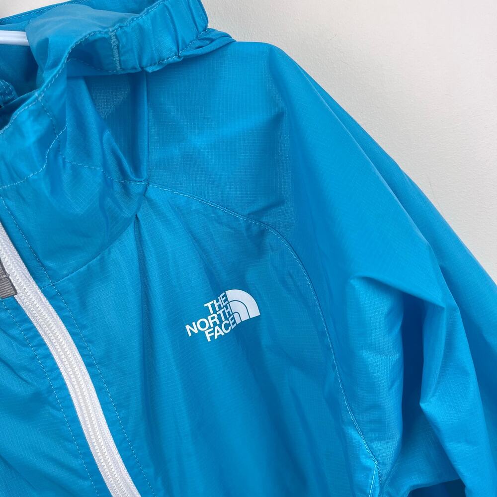 The North Face Girls Blue Hydrenalite Windbreaker Rain Jacket 10/12 - Picture 3 of 8